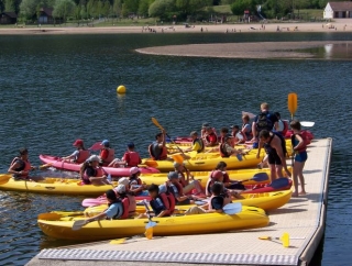 Sortie canoe en groupe